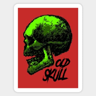 Old Skull Sticker